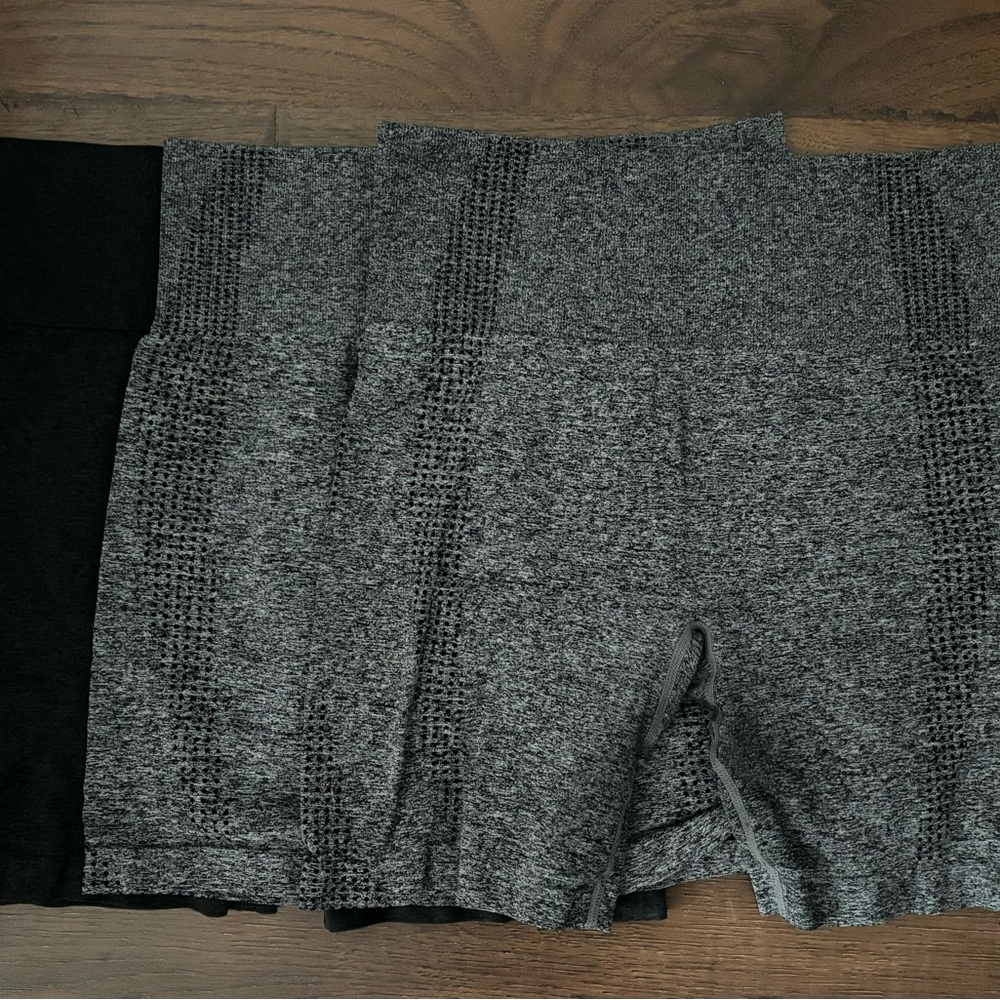 Women’s High Waisted Workout Shorts - Set of 3